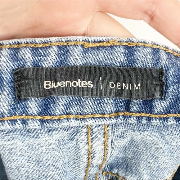 👖 Bluenotes High Rise Mom Jeans (25) 100% Cotton Light Wash Denim 👖 - Picture 6 of 8